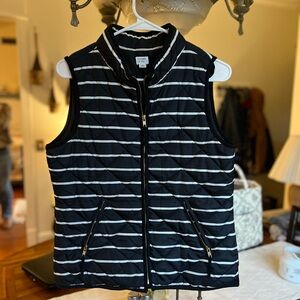 Crown & Ivy Black and White Quilted Vest